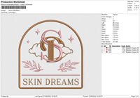 Skin Dreams Embroidery File 4 size