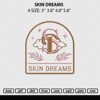 Skin Dreams Embroidery File 4 size