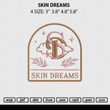 Skin Dreams Embroidery File 4 size