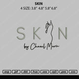 Skin Embroidery File 4 size