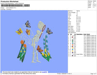 Skull Butterfly Embroidery File 4 size