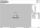 Skycellulartext Embroidery File 6 sizes