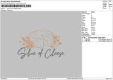 Cheesetext Embroidery File 6 sizes