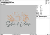 Cheesetext Embroidery File 6 sizes