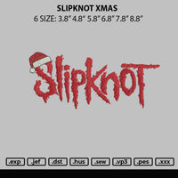 Slipknot Xmas Embroidery File 6 sizes