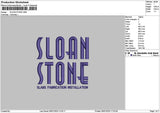 Sloantext Embroidery File 6 sizes