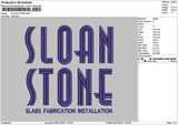 Sloantext Embroidery File 6 sizes