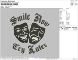Smile Now Embroidery File 4 size