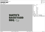 Smiths Embroidery File 6 sizes
