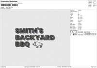 Smiths Embroidery File 4 sizes