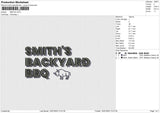 Smiths Embroidery File 4 sizes