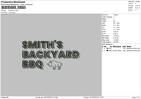 Smiths Embroidery File 6 sizes