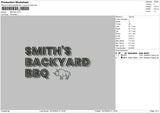 Smiths Embroidery File 6 sizes