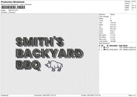 Smiths Embroidery File 4 sizes