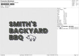 Smiths Embroidery File 4 sizes
