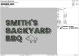 Smiths Embroidery File 6 sizes