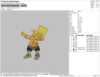 Simpson Gang Embroidery File 4 size