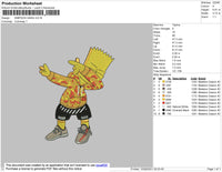 Simpson Gang Embroidery File 4 size