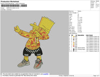 Simpson Gang Embroidery File 4 size