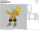 Simpson Gang Embroidery File 4 size