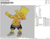 Simpson Gang Embroidery File 4 size