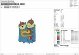 Snakes Ice Embroidery File 6 sizes