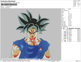 Son Goku Embroidery File 5 size