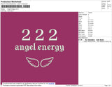 Angel Energy Embroidery File 4 size