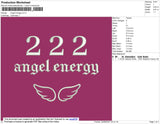 Angel Energy Embroidery File 4 size