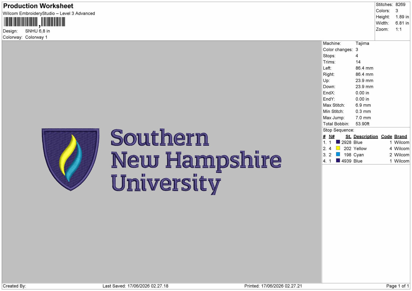 Shnutext Embroidery Machine Design File 6 sizes