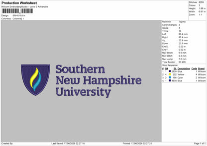 Shnutext Embroidery Machine Design File 6 sizes