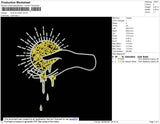 Sun In Hand Embroidery File 4 size