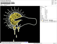 Sun In Hand Embroidery File 4 size