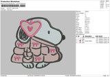 Snoopy0504 Embroidery File 6 sizes