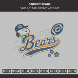Snoopy Bears Embroidery Machine Design File
