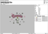 Bonnietext V1 Embroidery File 6 sizes