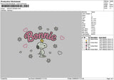 Bonnietext V1 Embroidery File 6 sizes
