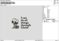 Snoopytext 3006 Embroidery File 6 sizes