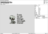 Snoopytext 3006 Embroidery File 6 sizes