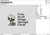 Snoopytext 3006 Embroidery File 6 sizes