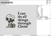 Snoopytext 3006 Embroidery File 6 sizes
