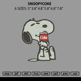 Snoopycoke Embroidery File 6 sizes