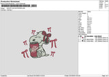 Snoopy Pepper 2312 Embroidery File 6 sizes