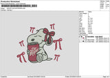 Snoopy Pepper 2312 Embroidery File 6 sizes