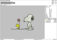 Snoopy 0802 Embroidery File 6 sizes