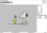 Snoopy 0802 Embroidery File 6 sizes