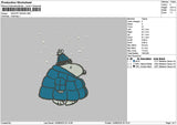 Snoopy Snow 1308 Embroidery File 6 sizes