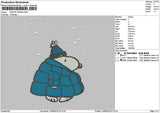 Snoopy Snow 1308 Embroidery File 6 sizes