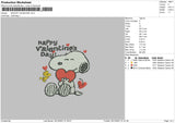 Snoopy Valentine Embroidery File 4 size