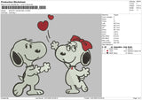 Snoopy Valentine V3 Embroidery File 4 size